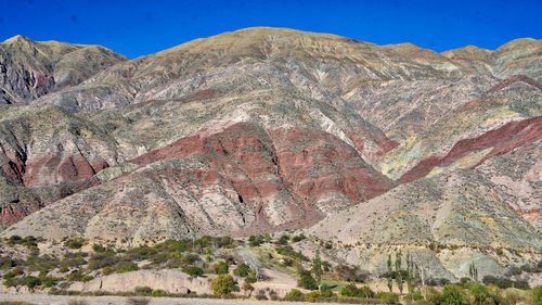 View of rocky mountain against sky