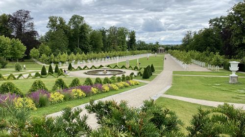 Panoramic view of park against sky