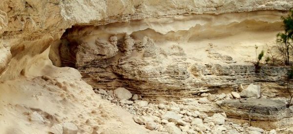 Rock formations in desert