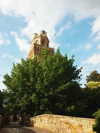 Low angle view of building against sky