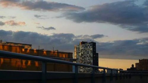 Cityscape at sunset