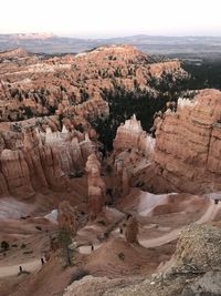 Scenic view of rock formations