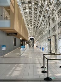 Empty corridor in modern building