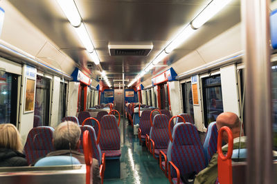 Interior of train