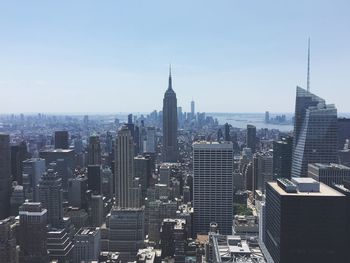 Aerial view of buildings in city