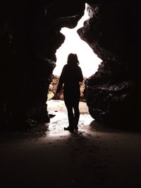 Full length of woman in water