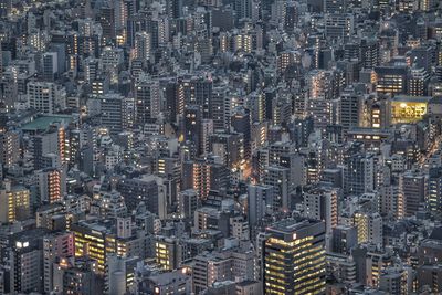 Aerial view of buildings in city