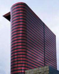 Low angle view of modern building against sky