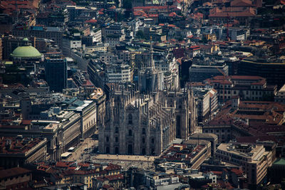 High angle view of cityscape