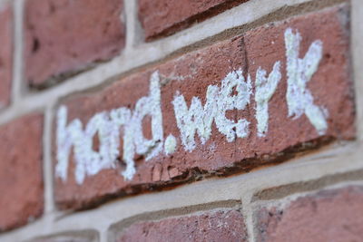 Close-up of brick wall