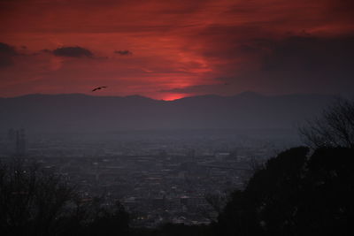 Scenic view of dramatic sky