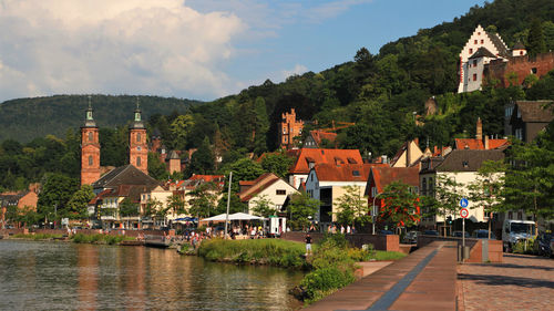 Architecture in miltenburg along the river main