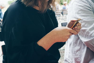 Woman using mobile phone