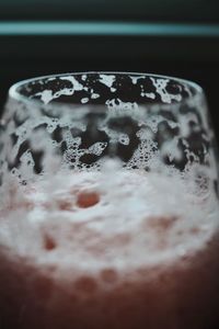 Close-up of water drops on glass