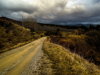 Road amidst landscape against sky