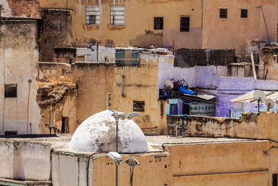 View of old building in city