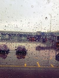 Rain drops on glass window