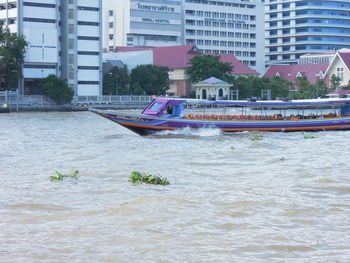 Boats in city