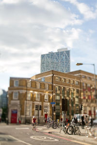 City street against sky