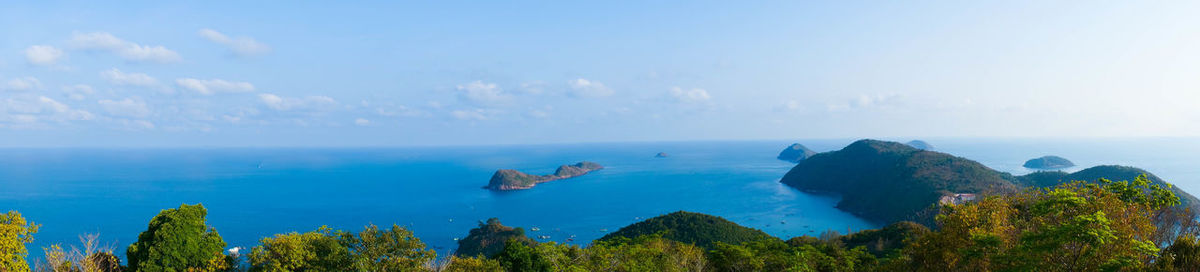 Panoramic view of sea against sky