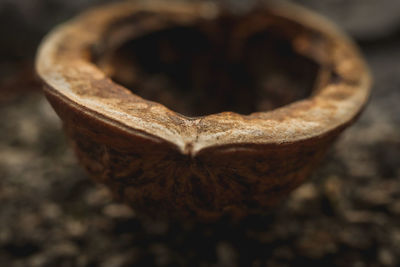 Close-up of heart shape on wood