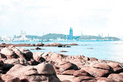 Scenic view of sea against sky