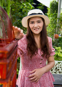 Portrait of a smiling young woman