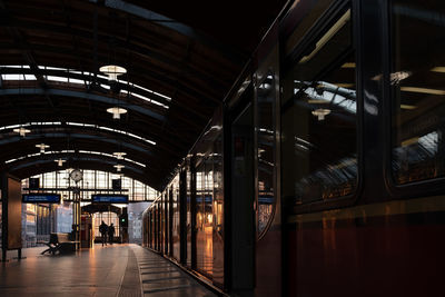 Train at railroad station