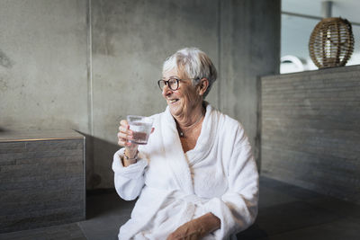 Senior woman looking away