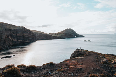 Passionate traveller and hiker discovers the ponta de sao lourenco area on the island of madeira