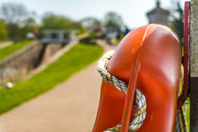 Bouy by canal lock