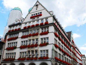 Low angle view of building against sky