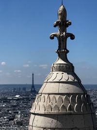 Close-up of a sculpture of cathedral