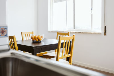 Chairs and table at home