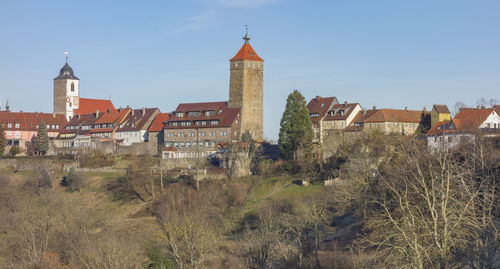 Buildings against sky in city