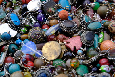 Full frame shot of multi colored umbrellas