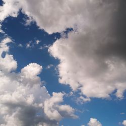 Low angle view of clouds in sky