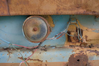 Close-up of rusty metal