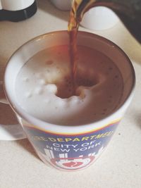 Close-up of coffee cup