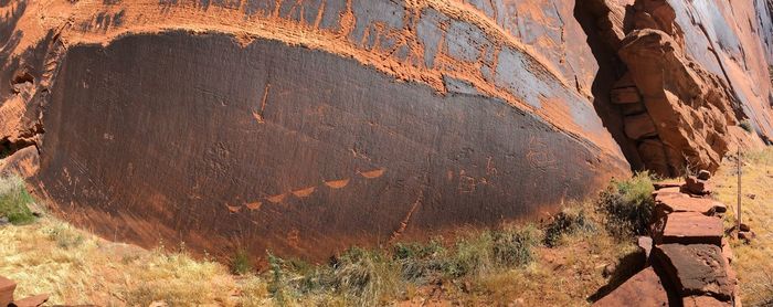 Close-up of rock formations