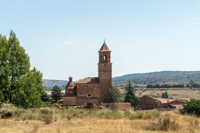 Picturesque church in terriente, aragón.