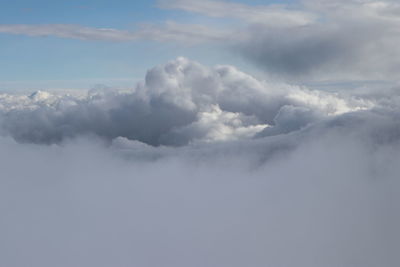 Low angle view of clouds in sky