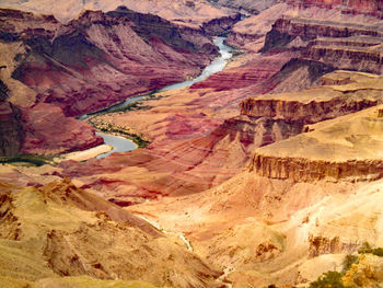 Scenic view of rock formations