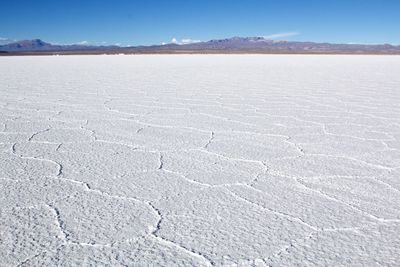 Scenic view of desert against sky