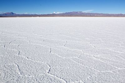 Scenic view of desert against sky