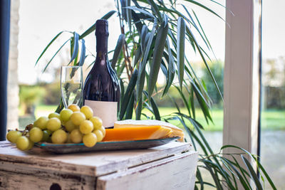 Close-up of fruits on table