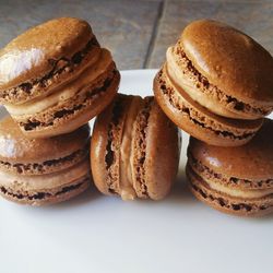 Macaroons in plate