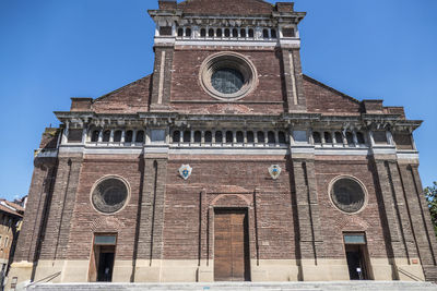 Low angle view of historical building against sky