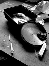 Close-up of food on table