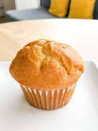 Close-up of cupcakes on table